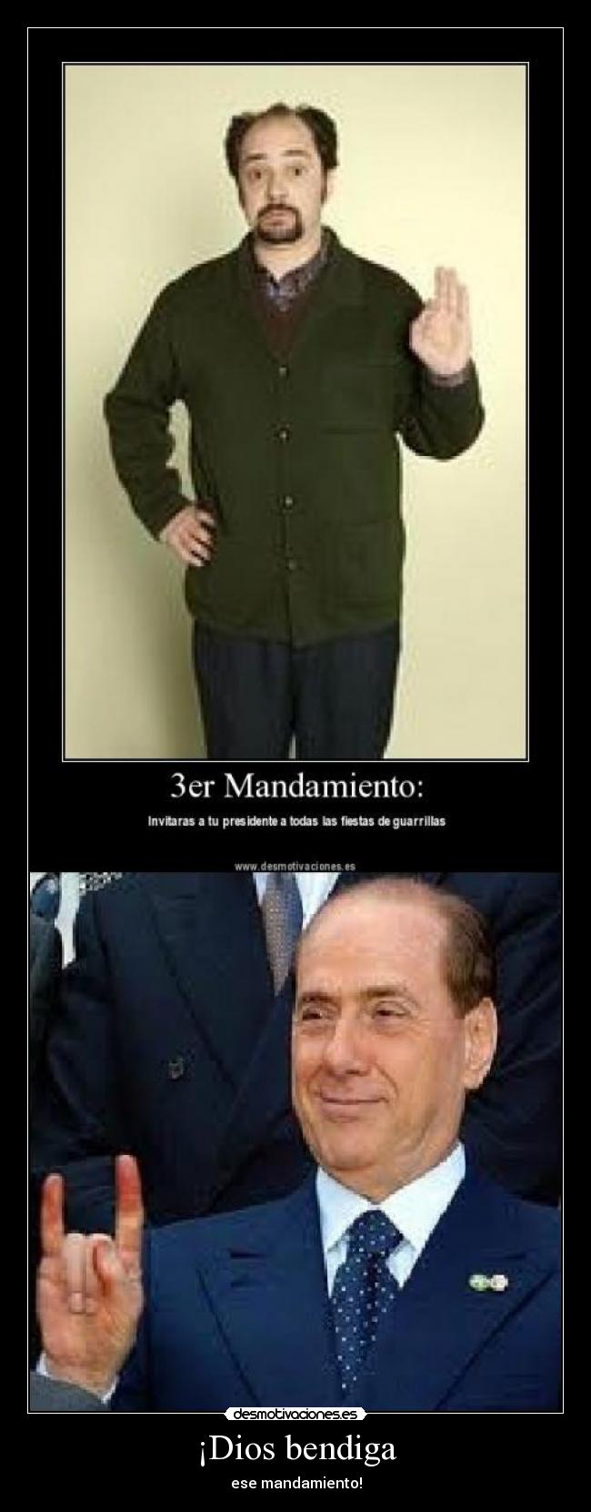 carteles dios berlusconi desmotivaciones