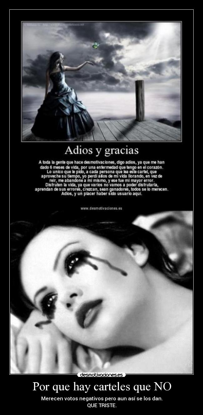 Por que hay carteles que NO -