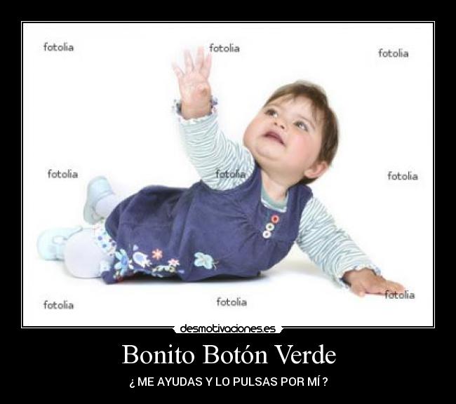 Bonito Botón Verde -