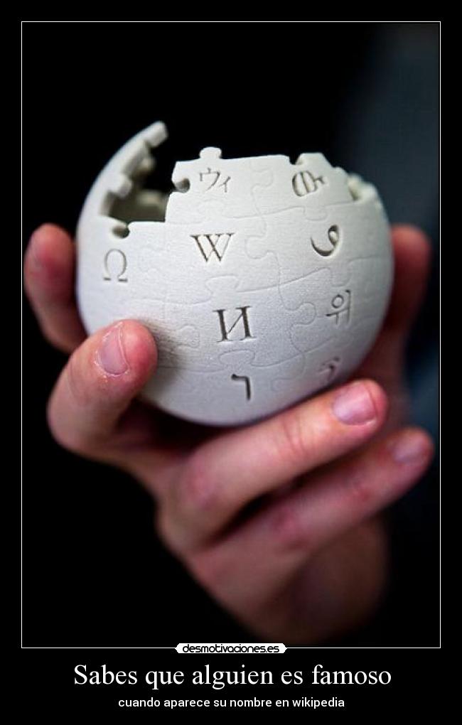 Sabes que alguien es famoso -