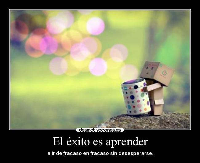 carteles exito aprender fracaso desmotivaciones