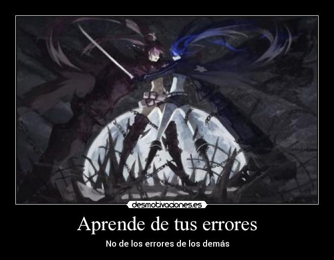 Aprende de tus errores - No de los errores de los demás