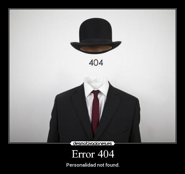 Error 404 - Personalidad not found.