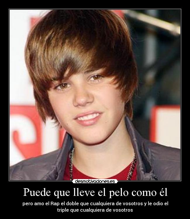 carteles bieber rap desmotivaciones