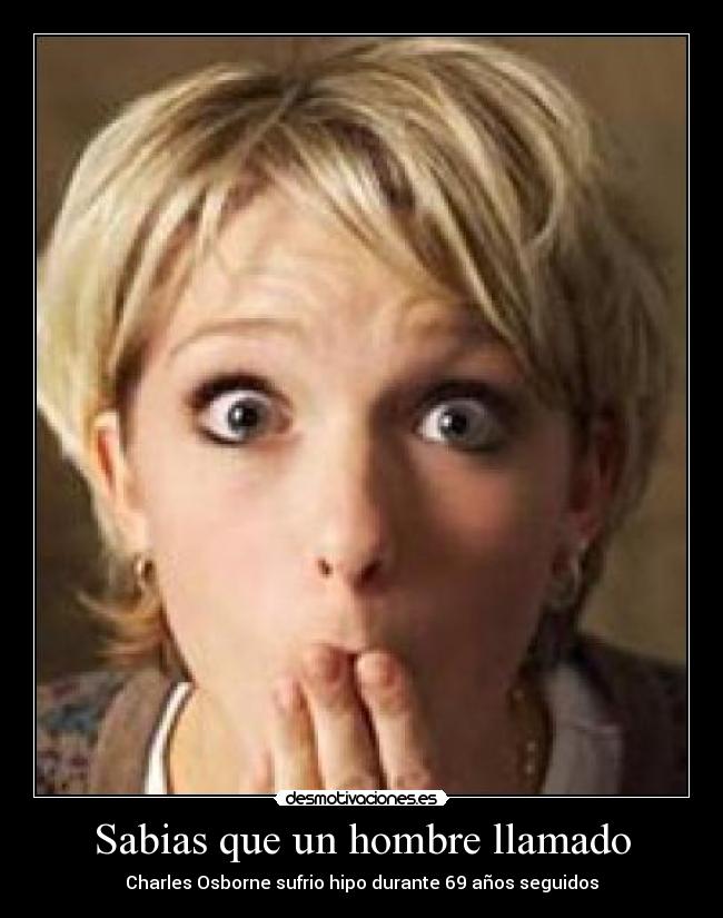 Sabias que un hombre llamado - 