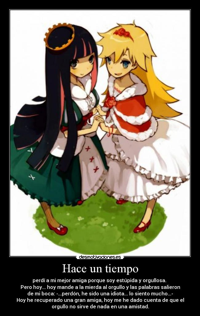 carteles orgullo perdon amistas idiota estupida amigas amiga baka que tanto quiero desmotivaciones