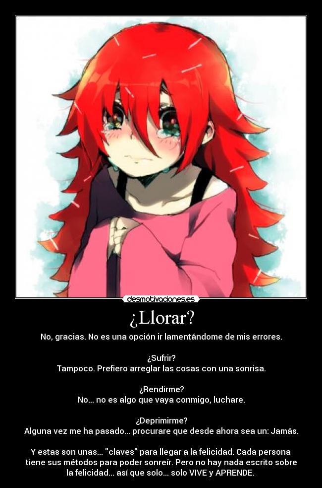 carteles llorar htf flaky llorar sufrir rendirse deprimirse luchar sonar vivir aprender lees todo hola ewe desmotivaciones