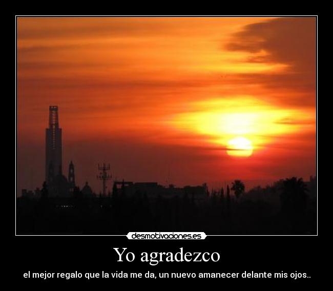 Yo agradezco -