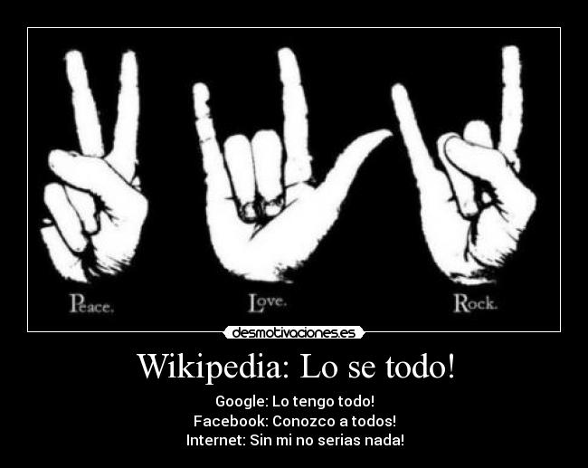 Wikipedia: Lo se todo! -