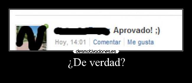 ¿De verdad? - 