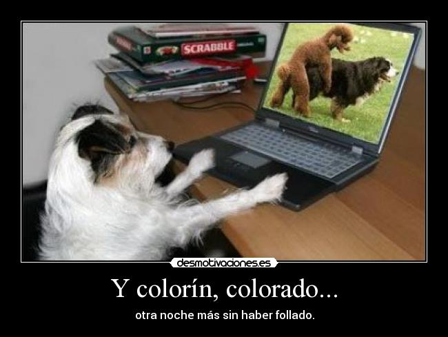 Y colorín, colorado... - otra noche más sin haber follado.