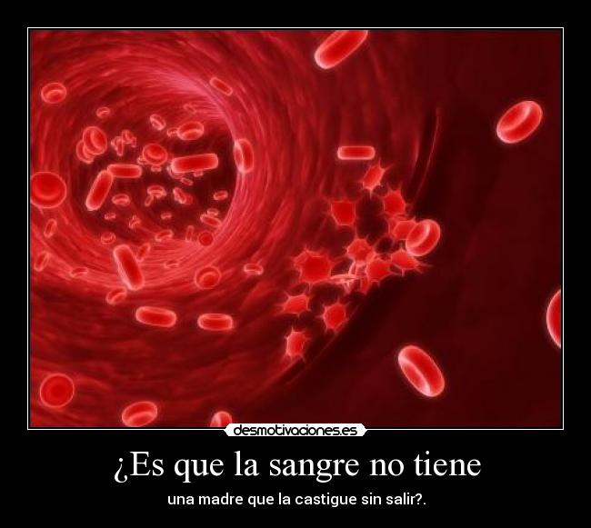 ¿Es que la sangre no tiene - 