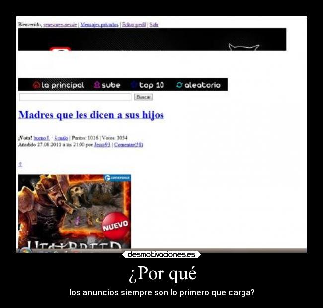 ¿Por qué - los anuncios siempre son lo primero que carga?