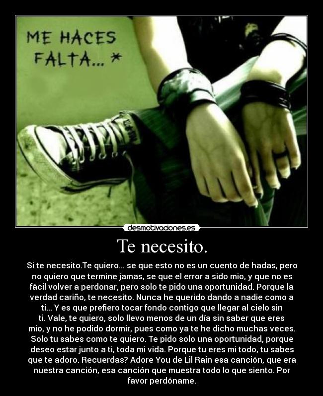 carteles alvaro necesito eres vida solo pido una oportunidad mas solo una lito96 ariadnap desmotivaciones