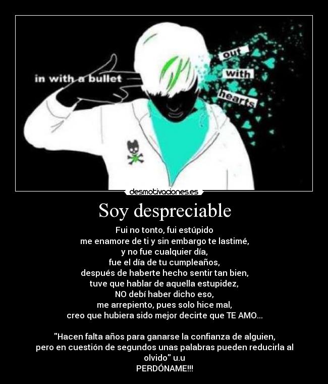 carteles amo perdoname desmotivaciones