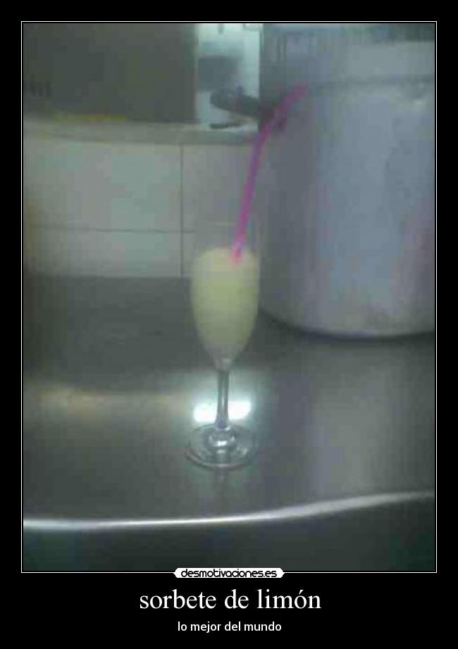 sorbete de limón - 
