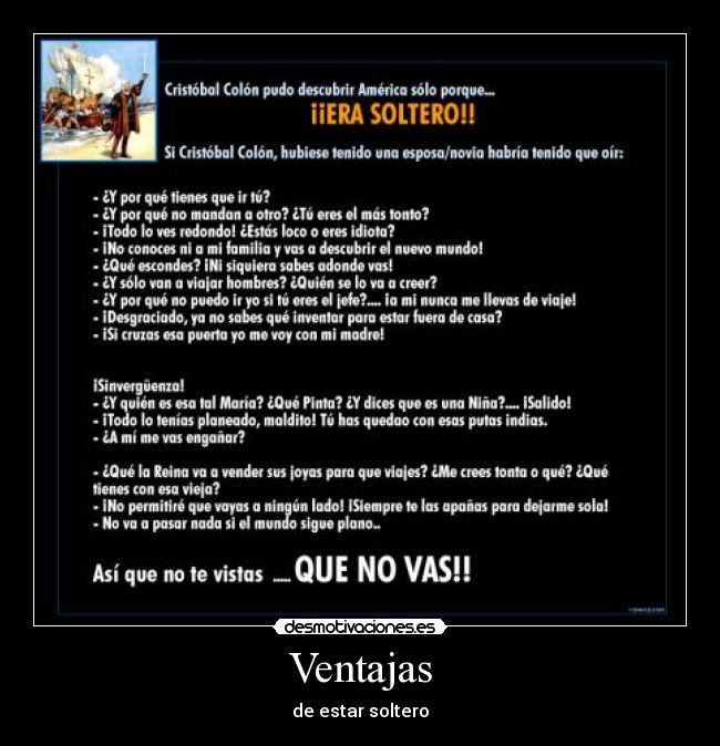 carteles ventajas estar soltero desmotivaciones