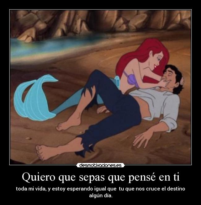 Quiero que sepas que pensé en ti -