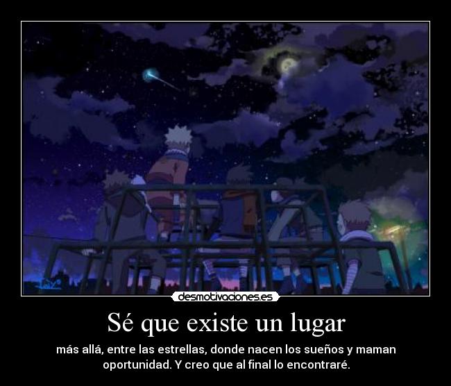 Sé que existe un lugar - 