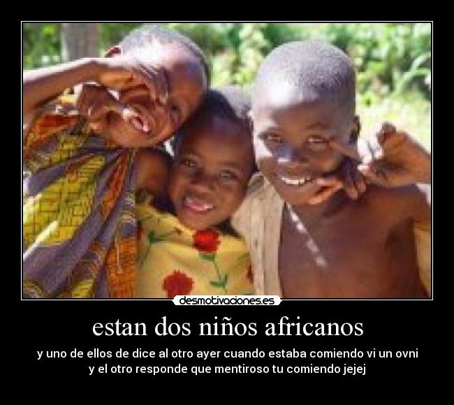 estan dos niños africanos -