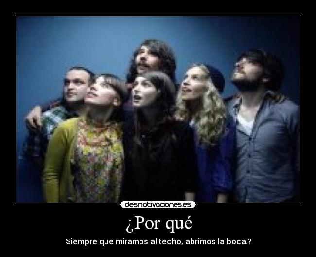 ¿Por qué - Siempre que miramos al techo, abrimos la boca.?