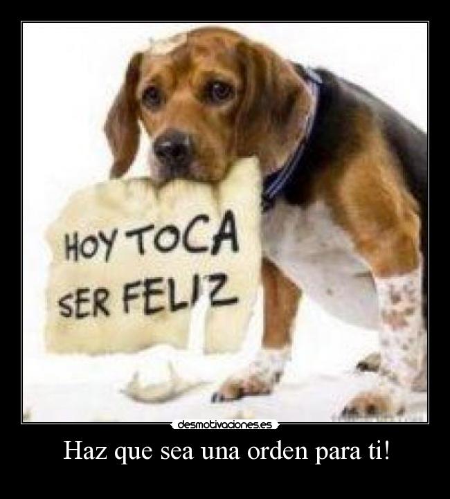 Haz que sea una orden para ti! - 