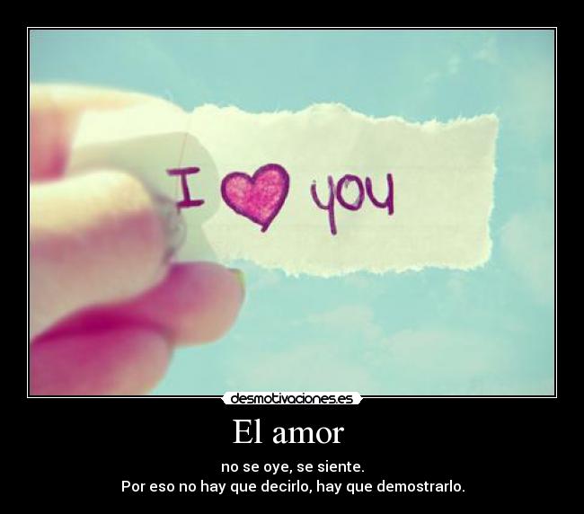 El amor -