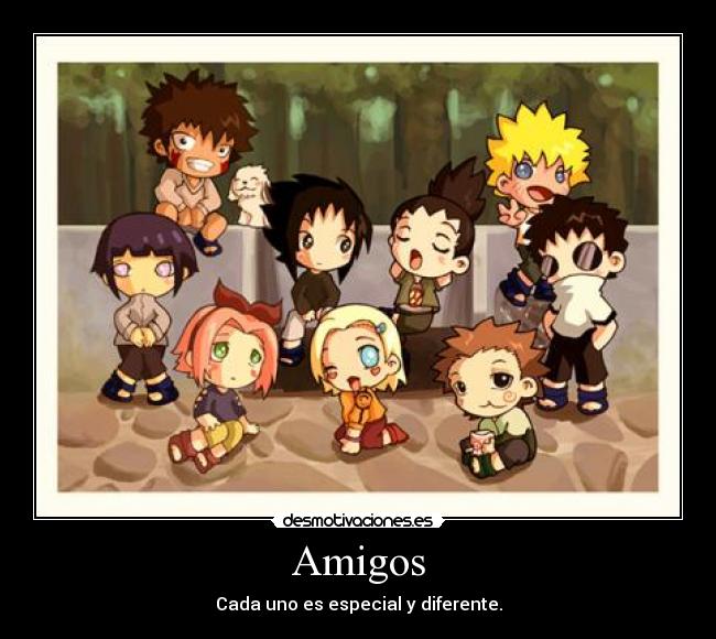 Amigos - Cada uno es especial y diferente.