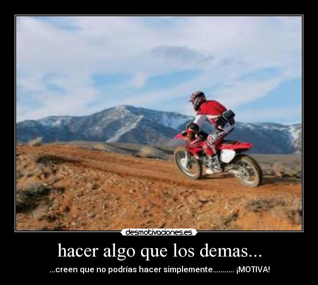 hacer algo que los demas... -