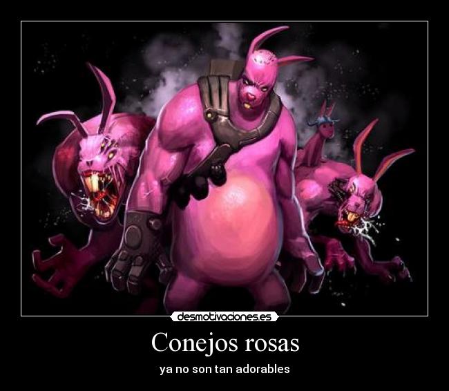 Conejos rosas - ya no son tan adorables