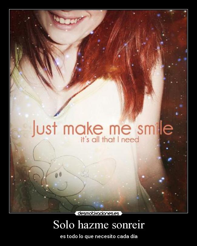 Solo hazme sonreir -