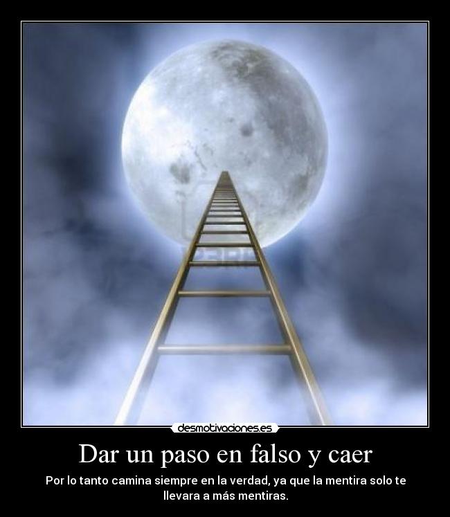 Dar un paso en falso y caer - 