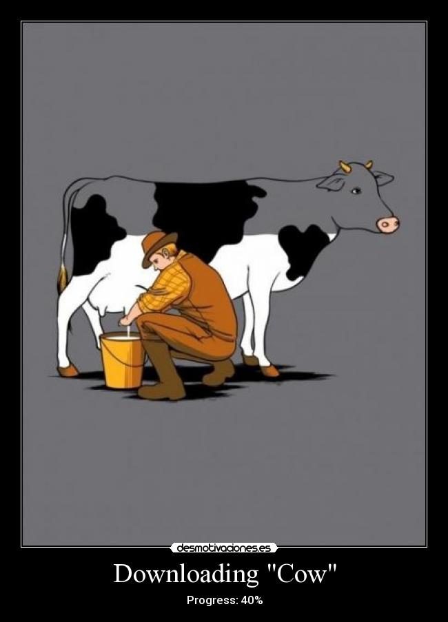 Downloading Cow -