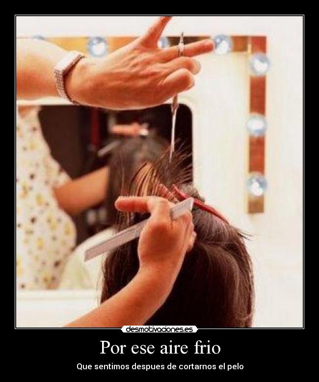 Por ese aire frio - Que sentimos despues de cortarnos el pelo