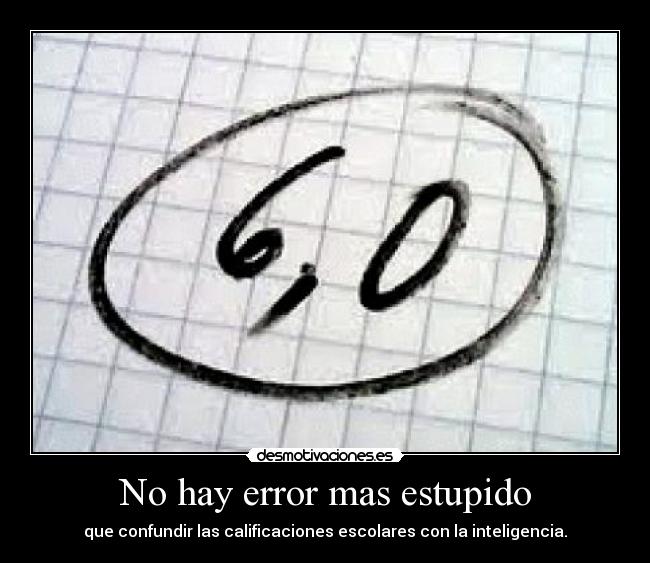 No hay error mas estupido - 