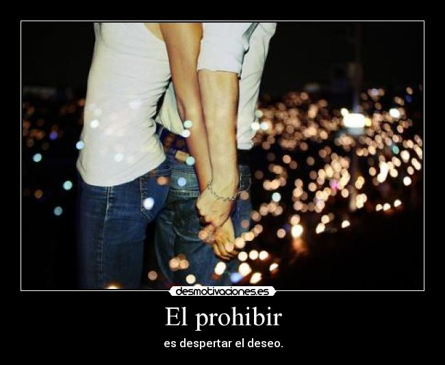 El prohibir - 