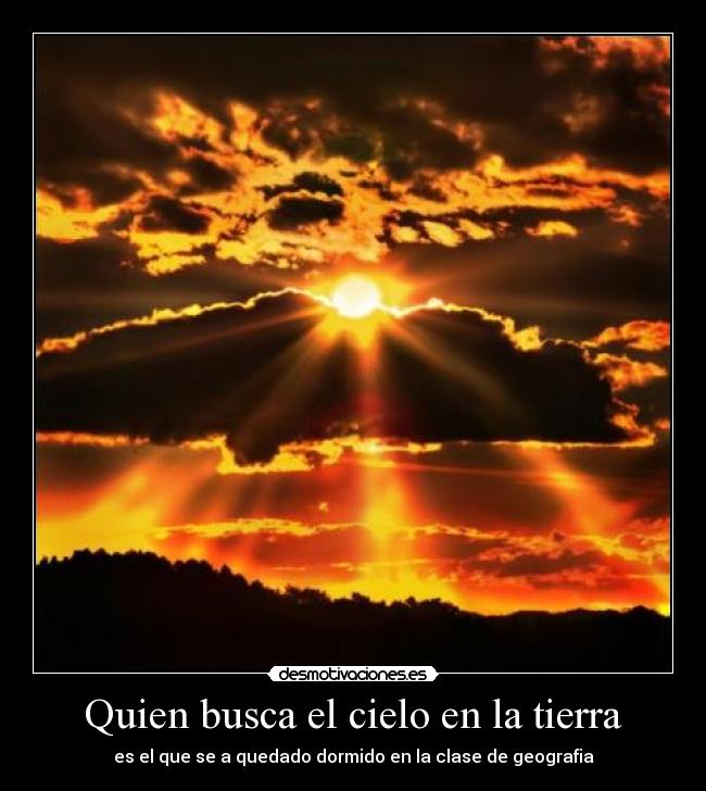 Quien busca el cielo en la tierra - 