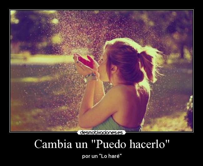 Cambia un Puedo hacerlo -