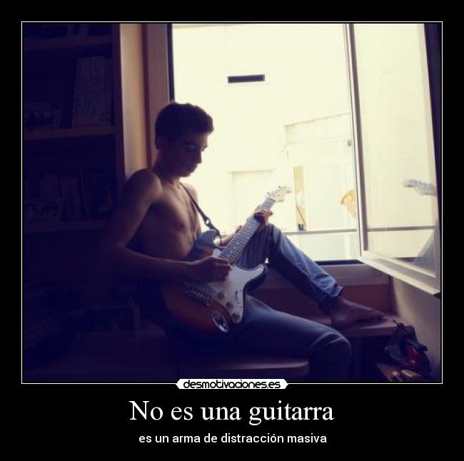 No es una guitarra - es un arma de distracción masiva