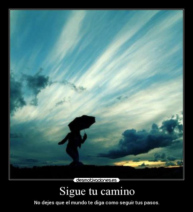 carteles sigue tus propios pasos desmotivaciones