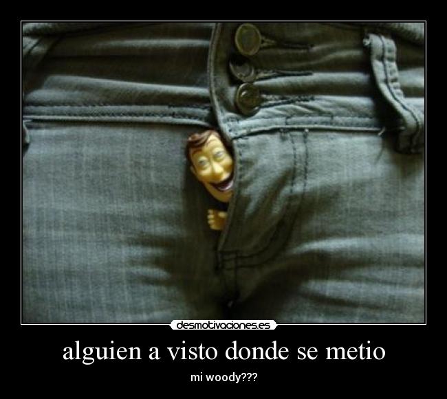 alguien a visto donde se metio - mi woody???