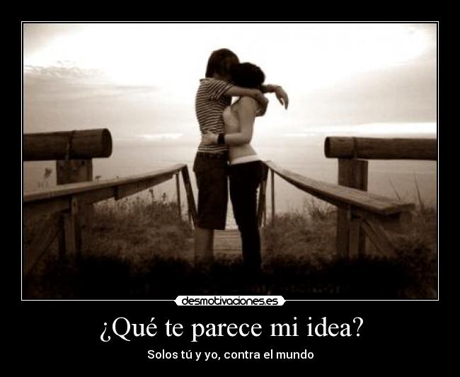¿Qué te parece mi idea? -