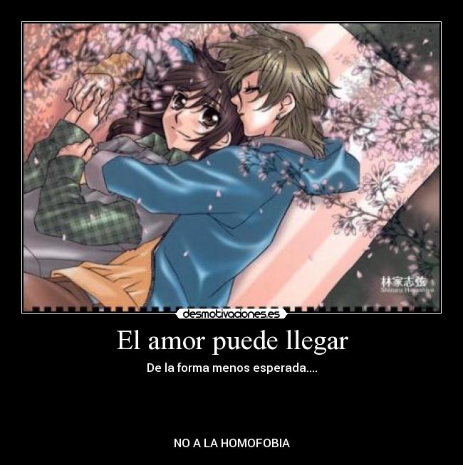 El amor puede llegar - De la forma menos esperada....
NO A LA HOMOFOBIA