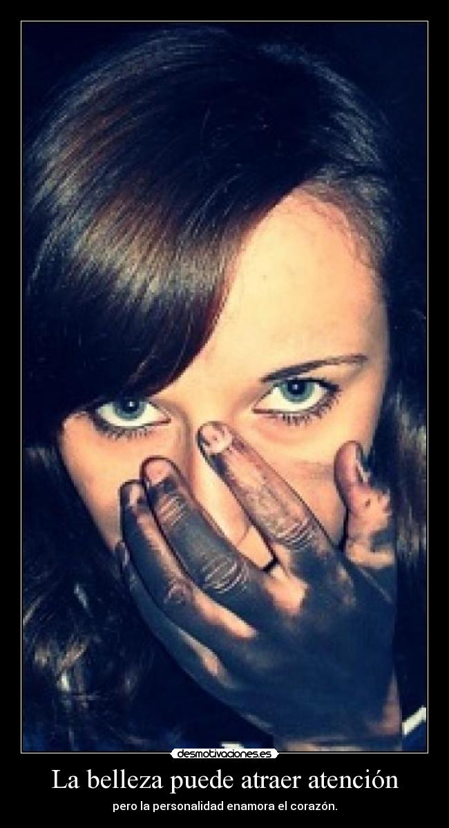 La belleza puede atraer atención -