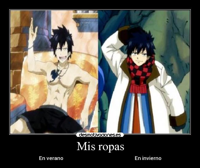 Mis ropas - En verano En invierno