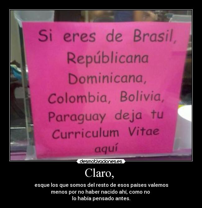Claro, -