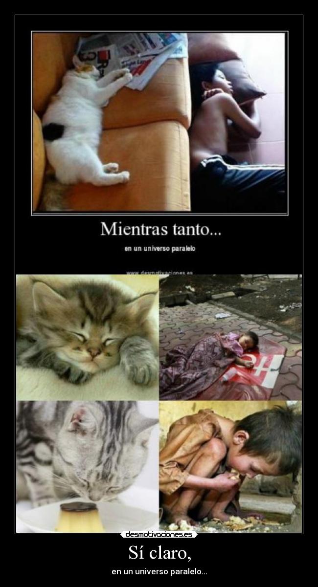 Sí claro, - en un universo paralelo...