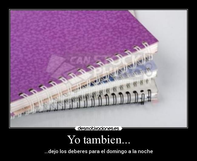 carteles deberes desmotivaciones