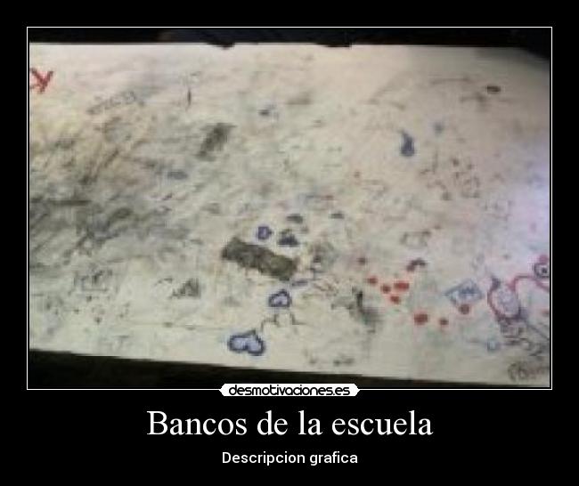 Bancos de la escuela -