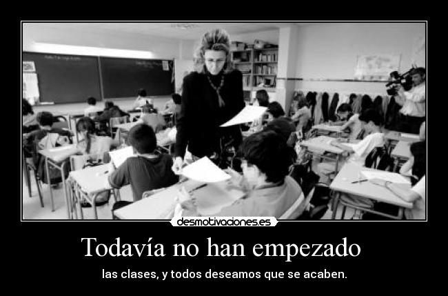 Todavía no han empezado -